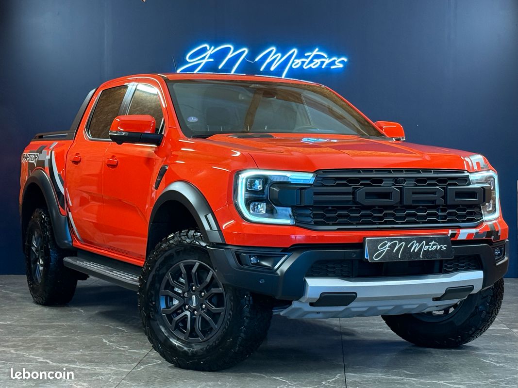 Ford ranger iv double cabine 3.0 ecoboost v6 292 s&s bva10 raptor – premiere main – etat neuf – garantie 12 mois