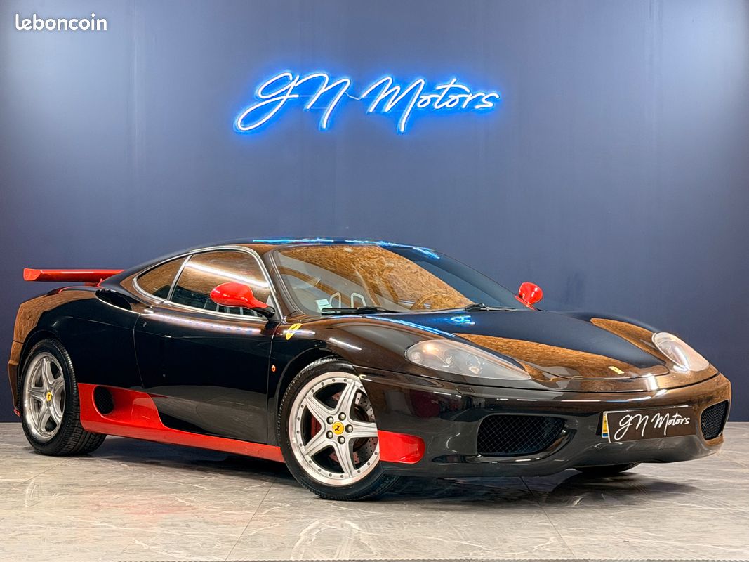 Ferrari 360 modena f1 – siéges f1 carbon avec harnais – aileron novitec rosso –