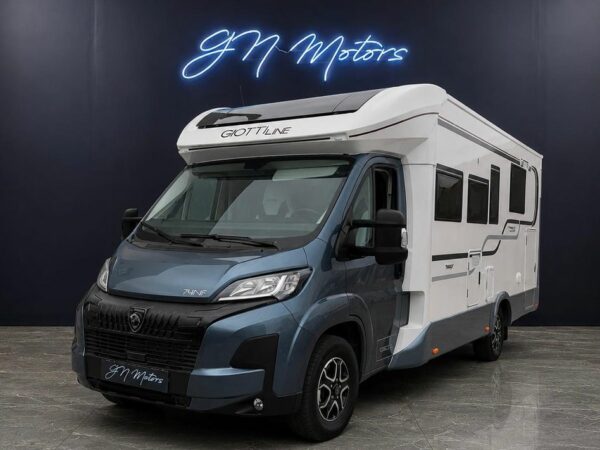 CAMPING-CAR GIOTTILINE Groupe TOSCAN 74NF PREMIERE EDITION Peugeot Boxer (2.200cc – 140cv) – CLIMATISATION ESPACE VIE – NEUF –