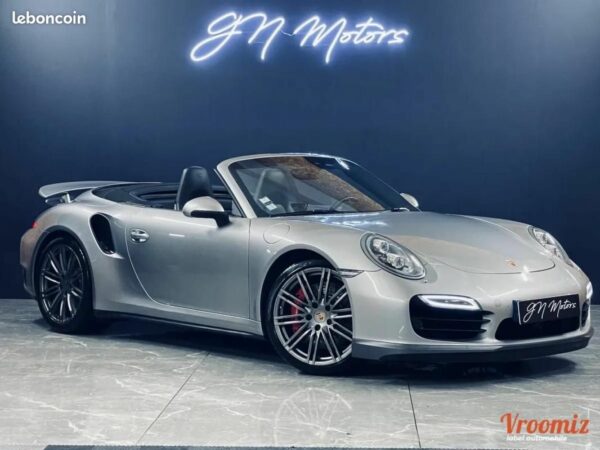 Porsche 911 CABRIOLET 991 3.8 TURBO 520 BVA – SUIVI COMPLET PORSCHE GARANTIE 12 MOIS